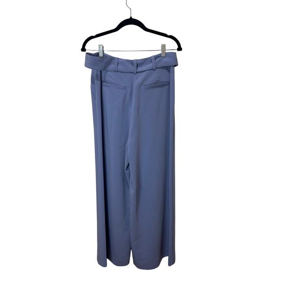 Cinq a Sept Shauna Pleated Wide Leg Belted Pants Sz 6 Blue Stonewash GREAT! - Picture 5 of 7